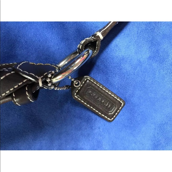 Coach Signature Canvas Leather Hobo Bag Brown - Picture 7 of 8